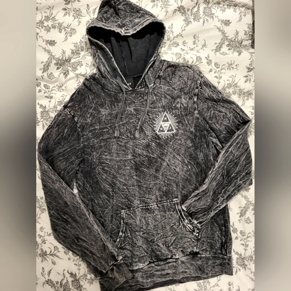 HUF Acid Wash Oversized Hoodie